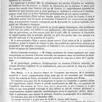 0111 - Page 107 - Courrier. Au comité consultatif d'hygiène publique / Muséum d'histoire naturelle / Prix Bressa / L'inspectorat des eaux minérales