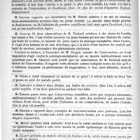 0122 - Page 118 - Académies et sociétés savantes. Société de chirurgie. Séance du 16 janvier 1888 / Thèses présentés à la Faculté de médecine de Lyon pendant les mois de novembre et décembre 1888