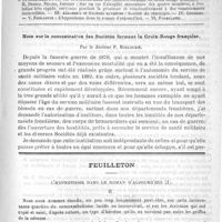0161 - Page 157 - Comité de rédaction / Sommaire / Note sur la concentration des Sociétés formant la Croix-Rouge française, par le Docteur P. Bouloumié / Feuilleton. L'hypnotisme dans le roman d'aujourd'hui