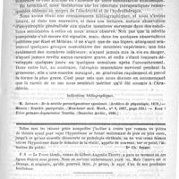 0169 - Page 165 - Sur un cas d'atrophie musculaire des quatre membres, à évolution très rapide, survenue pendant la grossesse et consécutivement à des vomissements incoercibles. Par MM. Desnos, Pinard et Joffroy. Note lue à l'Académie de médecine dans la séance du 27 novembre 1888, par le Docteur Desnos / Feuilleton. L'hypnotisme dans le roman d'aujourd'hui [Dr Ch. Schmit] / Potion antidiarrhéique. - Dujardin-Beaumetz