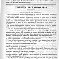 0181 - Page 177 - Académies et sociétés savantes. Académie de médecine. Séance du 29 janvier 1889 / Intérêts professionnels. Responsabilité des chirurgiens