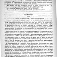 0182 - Page 178 - Intérêts professionnels. Responsabilité des chirurgiens / Variétés. Le conseil supérieur de l'assistance publique