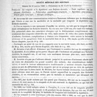 0190 - Page 186 - Académies et sociétés savantes. Académie des sciences / Société médicale des hôpitaux. Séance du 25 janvier 1889