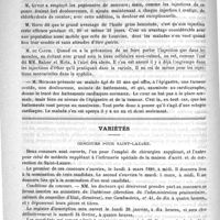 0194 - Page 190 - Académies et sociétés savantes. Société médicale des hôpitaux. Séance du 25 janvier 1889 / Variétés. Concours pour Saint-Lazare