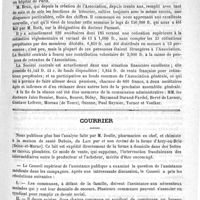 0219 - Page 215 - Variétés. Association générale / Courrier