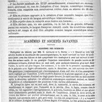0228 - Page 224 - De l'adoption d'une langue scientifique internationale. Compte rendu présenté à la Société médicale du XVIIe arrondissement, par le Docteur Ducor / Académies et sociétés savantes. Académie des sciences
