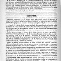 0232 - Page 228 - Académies et sociétés savantes. Société de médecine de Paris. Séance du 26 janvier 1889 / Courrier. Distinction honorifique / Société médico-pratique / Société de médecine légale