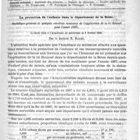 0233 - Page 229 - Comité de rédaction / Sommaire / La protection de l'enfance dans le département de la Seine. Statistique générale et quelques résultats nouveaux de l'application de la loi Roussel pour l'année 1887. Lecture faite à l'Académie de médecine le 5 février 1889. Par le Docteur R. Blache