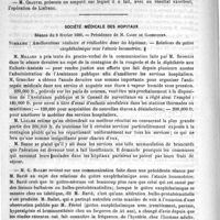 0242 - Page 238 - Académies et sociétés savantes. Société de chirurgie. Séance du 6 février 1889 / Société médicale des hôpitaux. Séance du 8 février 1889