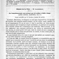 0269 - Page 265 - Comité de rédaction / Sommaire / Hôpital de la Pitié. - M. Lancereaux. De l'empoisonnement oxy-carboné par les poêles à faible tirage (poêles mobiles, manivelles, etc.). Leçon recueillie par G. Bouisson