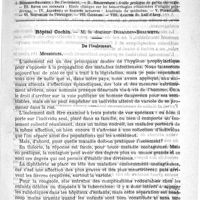 0281 - Page 277 - Comité de rédaction / Sommaire / Hôpital Cochin. - M. le Docteur Dujardin-Beaumetz. De l'isolement