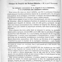 0294 - Page 290 - Bulletin / Clinique de l'hôpital des Enfants-Malades. - M. le Profr Grancher. La contagion nosocomiale de la rougeole et de la diphthérie, et sa prophylaxie par l'antisepsie médicale / Feuilleton. Causerie. Voyage à Merv, par M. Edgard Boulangier. Du Caucase aux Indes à travers le Pamir, par M. Gabriel Bonvalot