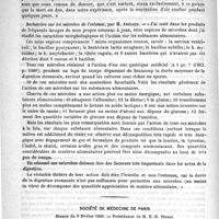 0302 - Page 298 - Académies et sociétés savantes. Académie des sciences / Société de médecine de Paris. Séance du 9 février 1889