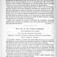 0356 - Page 352 - Anomalies vaccinales par le Docteur Commenge (A suivre) / Note sur un cas d'hydro-salpingite (avec présentation de la malade). Son nouveau traitement électrique. Mémoire lu à la Société de médecine de Paris dans la séance du 11 février 1888. Par le Docteur G. Apostoli
