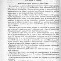 0380 - Page 376 - Bulletin. Mort de M. Legouest. - Longévité des microbes. - Statistique de la rage / L'oeil tabétique. Communication faite à la Société de médecine de Paris dans la séance du 23 février 1889, par le Docteur A. Trousseau