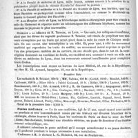 0400 - Page 396 - Courrier. Concours pour Saint-Lazare / Legs du Professeur L. Perroud / Hommage à la mémoire de B. Teissier, de Lyon