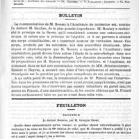 0413 - Page 409 - Comité de rédaction / Sommaire / Bulletin / Feuilleton. Causerie. Le Docteur Rameau, par M. Georges Ohnet