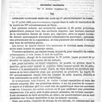 0429 - Page 425 - Anomalies de la force expultrice par le Docteur Fournel. Des contractions exagérées / Anomalies vaccinales, par le Docteur Commenge