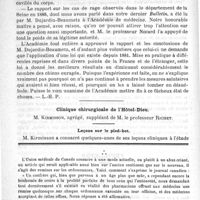 0450 - Page 446 - Bulletin / Clinique chirurgicale de l'Hôtel-Dieu. M. Kirmisson. Leçons sur le pied-bot / Feuilleton. Causerie