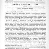 0457 - Page 453 - Clinique chirurgicale de l'Hôtel-Dieu. M. Kirmisson. Leçons sur le pied-bot (A suivre) [L.-H. Petit] / Académies et sociétés savantes. Société de médecine de Paris. Séance du 9 mars 1889