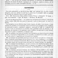 0507 - Page 503 - Formulaire. Liniment stimulant. - Monin / Courrier / Faculté de médecine de Paris / Concours d'agrégation (accouchements)