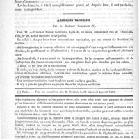 0538 - Page 534 - Des accidents nerveux et en particulier des convulsions chez les enfants. Communication faite à la Société de médecine de Paris, dans la séance du 12 janvier 1889, par le Docteur J. Dubrisay / Anomalies vaccinales par le Docteur Commenge / Feuilleton. Causerie. L'avenir de la station d'Aix-les-Bains