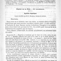0545 - Page 541 - Comité de rédaction / Sommaire / Hôpital de la Pitié. - M. Lancereaux. Syphilis hépatique. Leçon recueillie par M. G. Bouisson