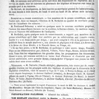 0556 - Page 552 - Courrier. Concours d'agrégation en chirurgie / Hôpitaux de Paris / Banquet de la presse scientifique / Nécrologie [Nativelle (Claude-Adolphe) / Gaillard (Aémdée) / de Bessèges (Gard) / Gascard / Bodereau (du Mans) / Pique, de Galan (Hautes-Pyrénées) / Chaffard, d'Auriol (Bouches-du-Rhône) / Dutrieux-Bey (de Paris) / G. André (de Marseille) / Bergès (de I'Isle-en-Jourdain) / Emery (de Saint-Mathurin) / Muzeau (de Saint-Bonnet-en-Bresse) / Rébufat (de Toulon)