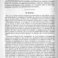 0622 - Page 618 - Le cancer dans une commune de Normandie. - Nature contagieuse et mode de propagation du mal, par le Docteur Arnaudet. II. - Caractère contagieux et mode de propagation du cancer / M. Chevreul