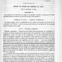 0631 - Page 627 - Bulletin / Extrait du traité des maladies du coeur, par le Professeur G. Sée. Chapitre VI. Pression du sang. - Tension artérielle / Feuilleton. Causerie