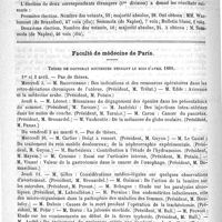 0674 - Page 670 - Académies et sociétés savantes. Académie de médecine. Séance du 30 avril 1889 / Faculté de médecine de Paris. Thèses de doctorat soutenues pendant le mois d'avril 1889 / Formulaire. Potion contre les vomissements incoercibles. - Blumensaudt
