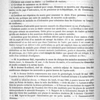0712 - Page 708 - Courrier. Des certificats médicaux et du droit de timbre / Société de médecine légale