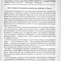 0713 - Page 709 - Comité de rédaction / Sommaire / Sur la séance de l'Association générale des médecins de France
