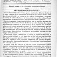 0729 - Page 725 - Comité de rédaction / Sommaire / Hôpital Cochin. - M. le Docteur Dujardin-Beaumetz. De la prophylaxie par l'alimentation
