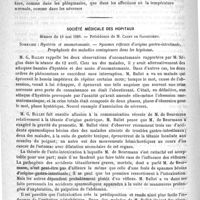 0738 - Page 734 - Académies et sociétés savantes. Académie de médecine. Séance du 14 mai 1889 / Société médicale des hôpitaux. Séance du 10 mai 1889