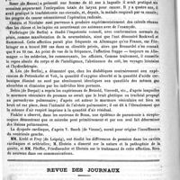 0762 - Page 758 - Huitième congrès allemand de médecine interne / Revue des journaux. Le tétanos traumatique à la Havane