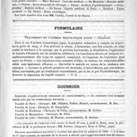 0787 - Page 783 - Variétés. Association de la presse médicale / Formulaire. Traitement de l'anémie traumatique aiguë. - Chauvel / Courrier. Concours d'agrégation en chirurgie et accouchements / Décision ministérielle relative à l'appel des médecins de réserve en 1889