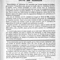 0795 - Page 791 - Correspondance / Revue des journaux. Inconvénients du traitement de l'otorrhée par l'acide borique en poudre, par le Docteur Wilhem Meyer (Ann. des mal., de l'oreille, 1889, 2) / Feuilleton. Causerie [Simplissime] / Grog à la poudre de viande. - Dujardin-Beaumetz