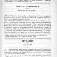 0801 - Page 797 - Comité de rédaction / Sommaire / Revue de thérapeutique. La créosote dans la phthisie / Feuilleton. Salon de 1889