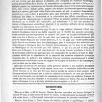 0824 - Page 820 - Variétés. Les médecins allemands aux congrès de Paris en 1889 / Courrier. Hôpital du midi / Hôpital Saint-Louis