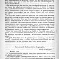0856 - Page 852 - Hôpital Saint-Louis - M. le Professeur Fournier. De l'hérédo-syphilis (1re leçon) / Nouveau mode d'administration du quinquina