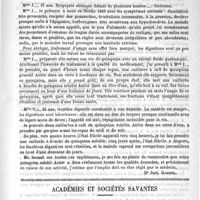 0857 - Page 853 - Nouveau mode d'administration du quinquina [Dr Just. Gabriel] / Académies et sociétés savantes. Académie de médecine. Séance du 4 juin 1889