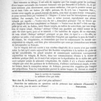 0864 - Page 860 - Sur le projet de langue scientifique internationale / Feuilleton. Causerie [Simplissime] / Injection désinfectante. - Hamon