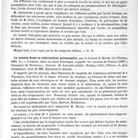 0867 - Page 863 - Revue des journaux. Traitement de la diphthérie par le chlorhydrate de pilocarpine, par Casadesus (Rev. de lar. otol., juin 1888) / Sur l'emploi des différents alcaloïdes dans les maladies des yeux, par M. le Docteur Galezowski (Société de biologie, 1889, 2 mars) / Le tannin dans la tuberculose pulmonaire, par le Docteur E. Houzé (La Clinique, 1889, 9)