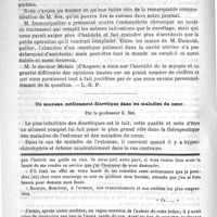 0886 - Page 882 - Bulletin / Un nouveau médicament diurétique dans les maladies du coeur. Par le Professeur G. Sée / Feuilleton. Causerie