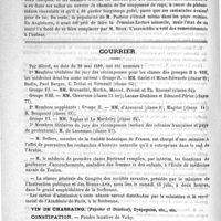 0896 - Page 892 - Informations médicales / Courrier
