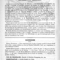 0932 - Page 928 - Formulaire. Collutoire contre la stomatite. - Le Gendre / Informations médicales. Les constructions à la Faculté de médecine / Courrier. Hôpital Rothschid / Société médico-pratique