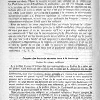 0958 - Page 954 - Bulletin / Congrès des sociétés savantes tenu à la Sorbonne. Section des sciences médicales / Feuilleton. La classe XIV (instruments de chirurgie, orthopédie, prothèse, etc.) à l'exposition universelle