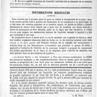 0963 - Page 959 - Congrès des sociétés savantes tenu à la Sorbonne. Section des sciences médicales / Informations médicales / Feuilleton. La classe XIV (instruments de chirurgie, orthopédie, prothèse, etc.) à l'exposition universelle (A suivre) [L.-H. Petit] / Bain aromatique. - Audhoui