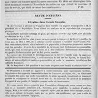 0070 - Page 66 - Hôpital Saint-Louis. - M. le professeur Fournier. De l'hérédo-syphilis. (6e leçon) / Revue d'hygiène. L'hygiène dans l'armée française / Feuilleton. La classe XIV (instruments de chirurgie, orthopédie, prothèse, etc.) à l'exposition universelle